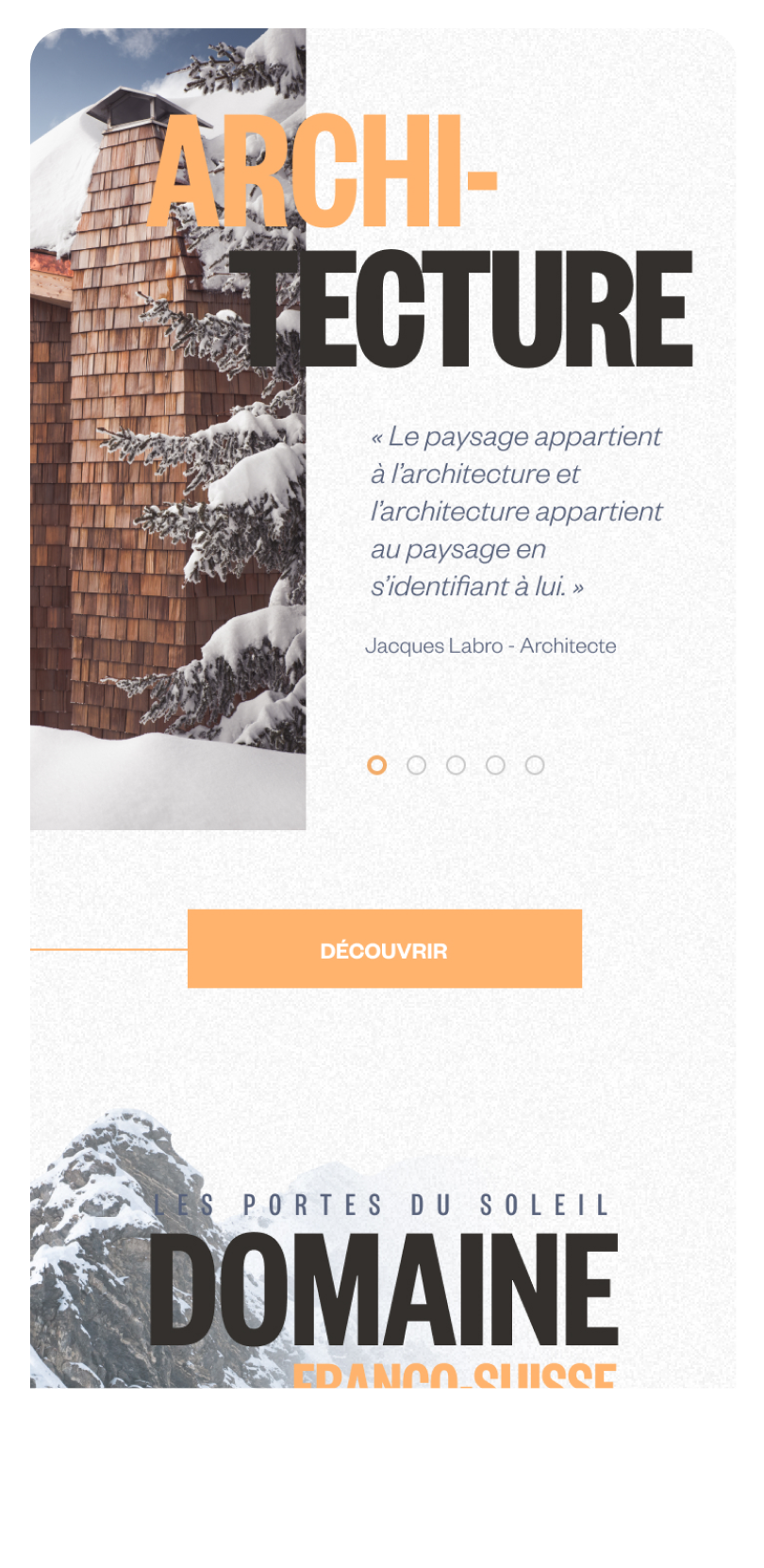 Avoriaz mobile screen