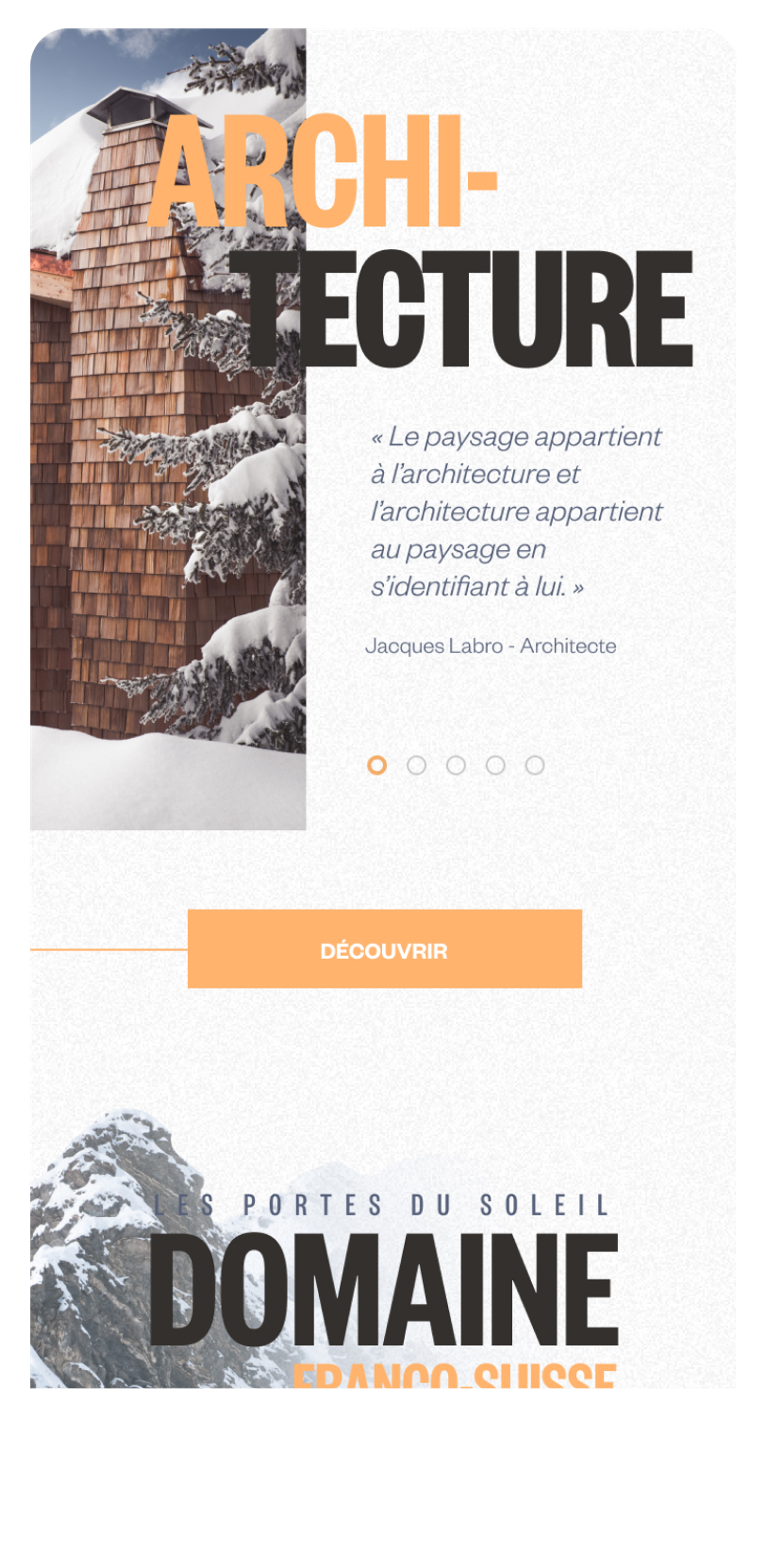 Avoriaz mobile écran