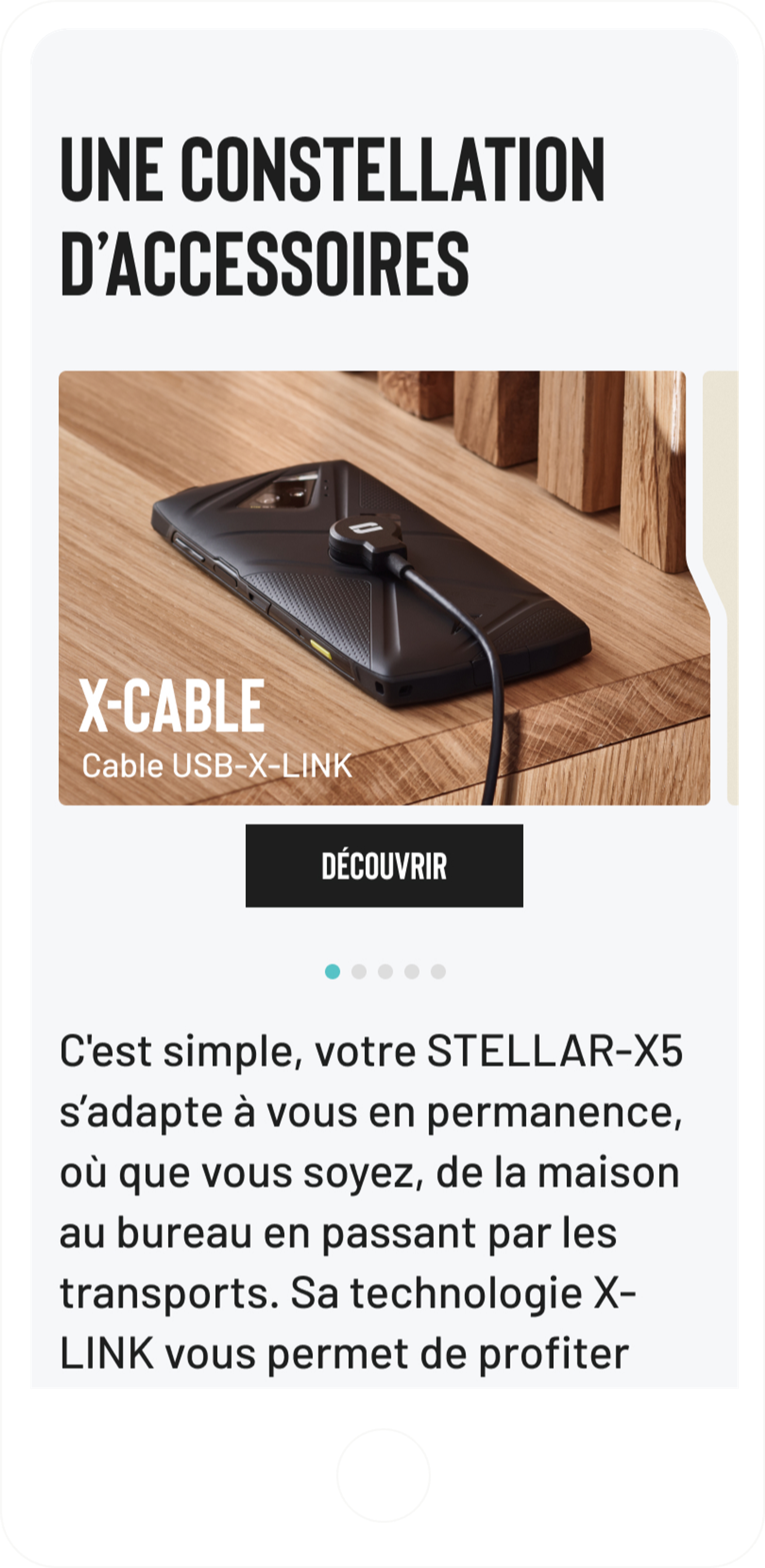 Crosscall x-5 image produit mobile accessoires