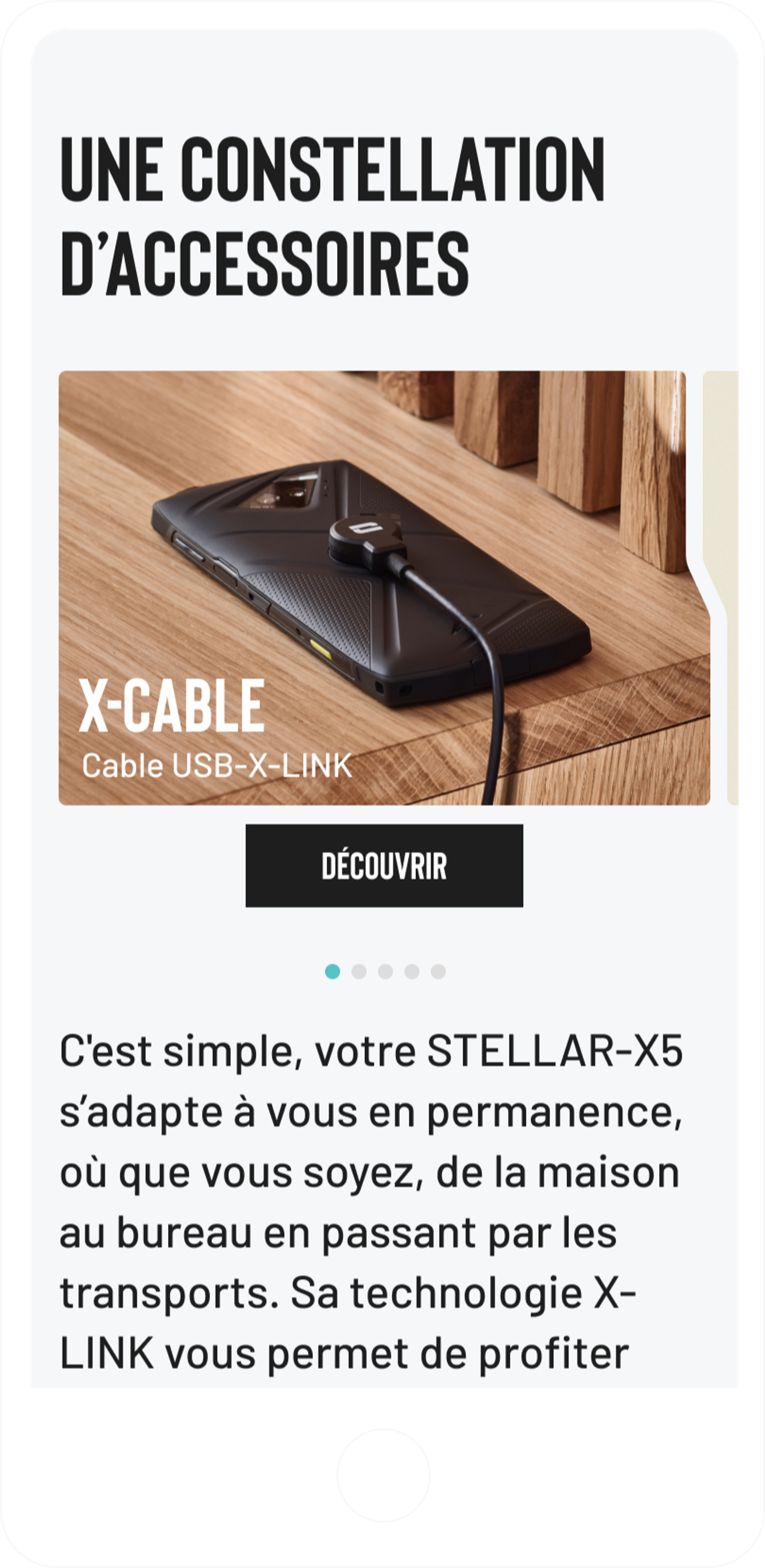 Crosscall X-5 product image mobile accessories