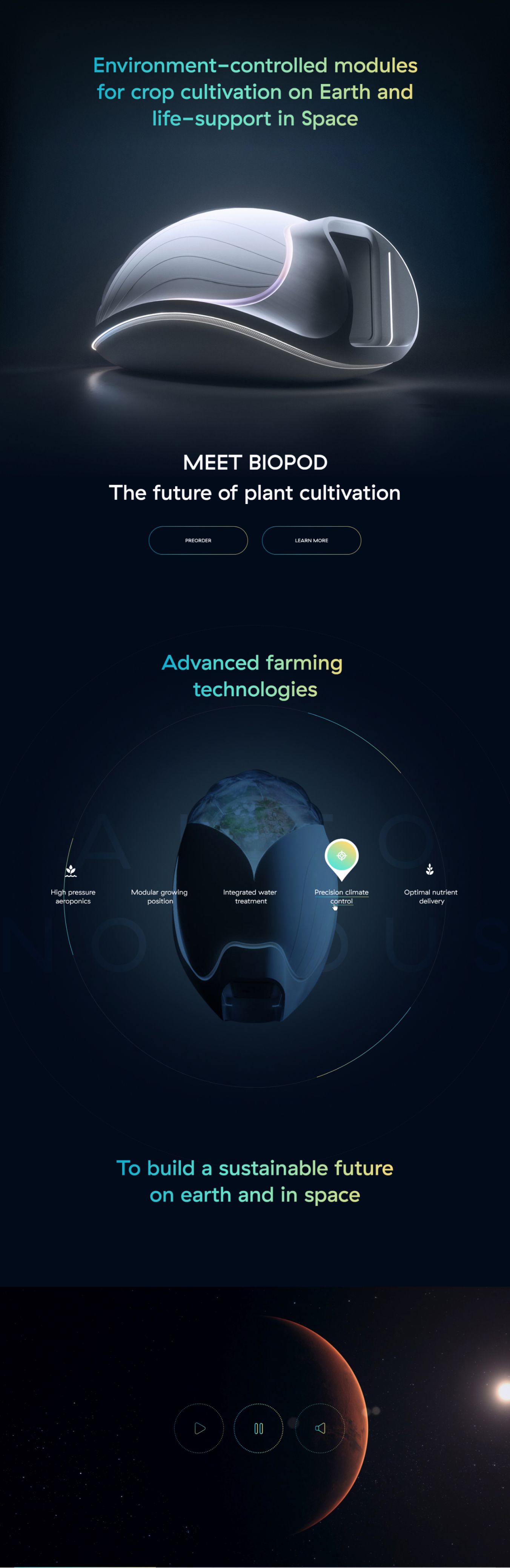 InterstellarLab Showcase Website Homepage