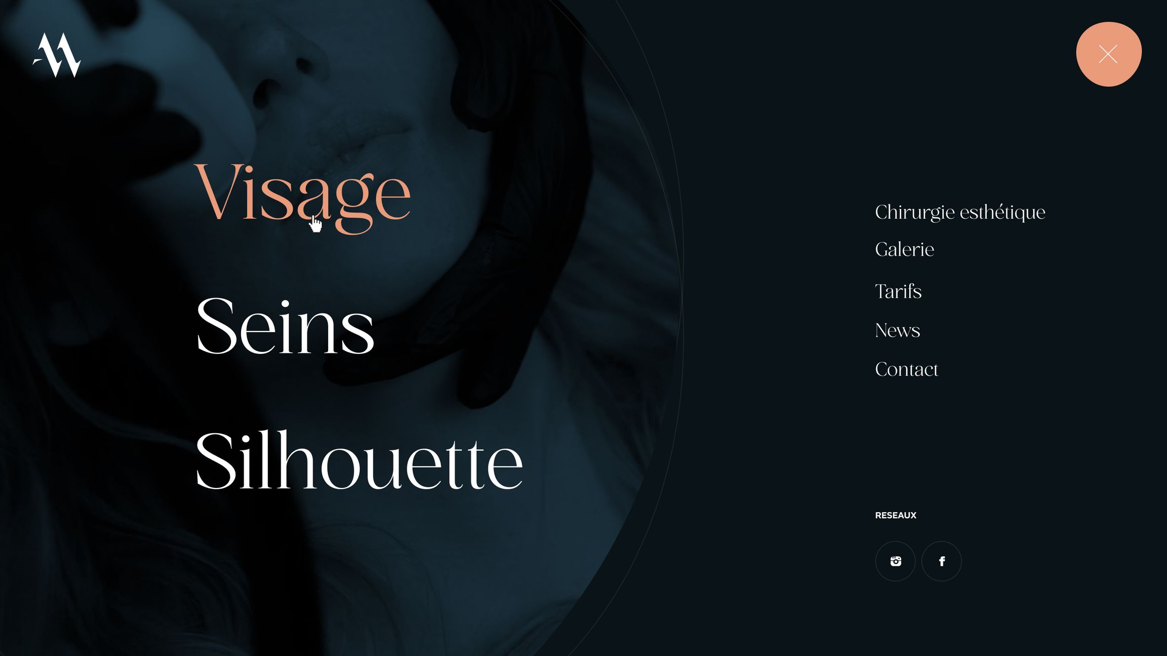 Alexandre Mertens menu desktop