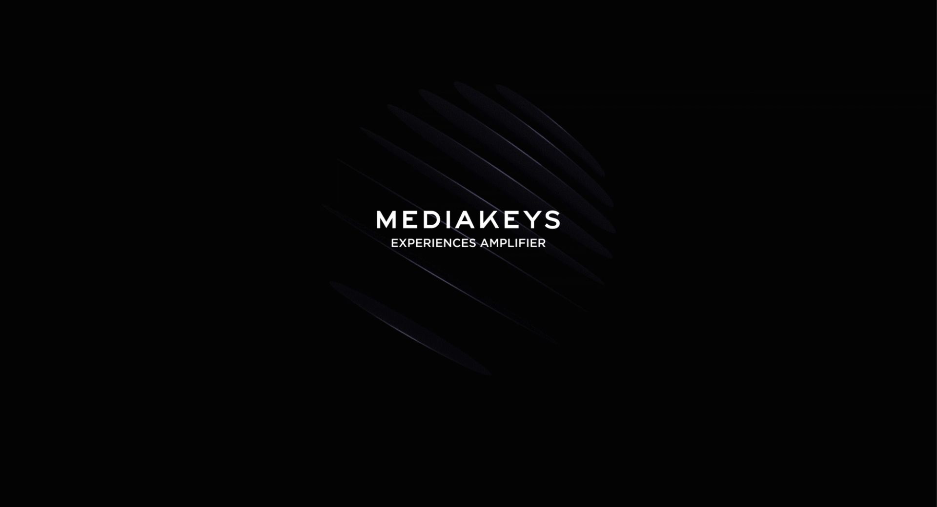 Mediakeys logo image on a black background