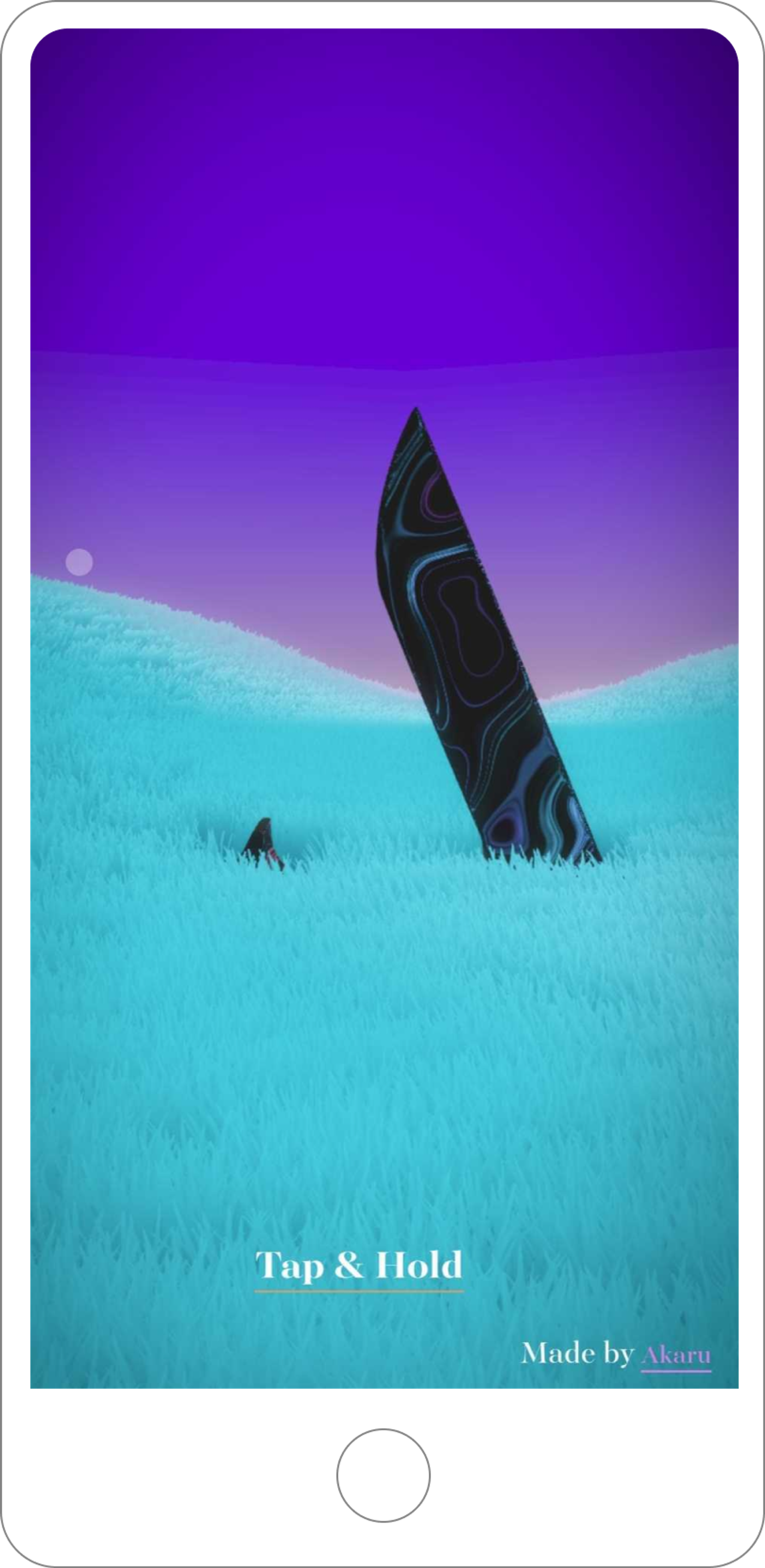 The Field experience in webgl development at Akaru web agency in Lyon mobile 2