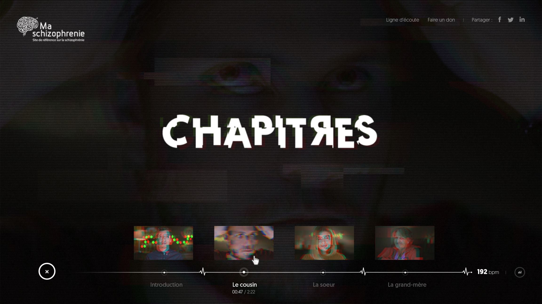Schizophrenia Days desktop slider chapters