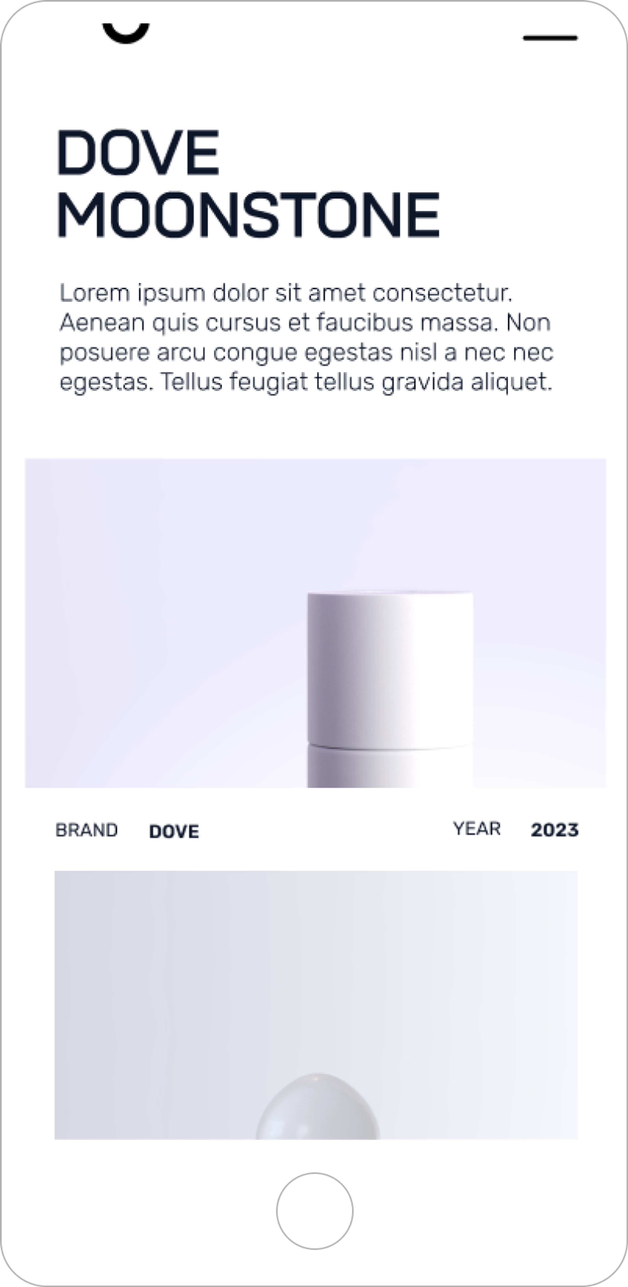 Moon studio - site vitrine Agence Akaru mobile
