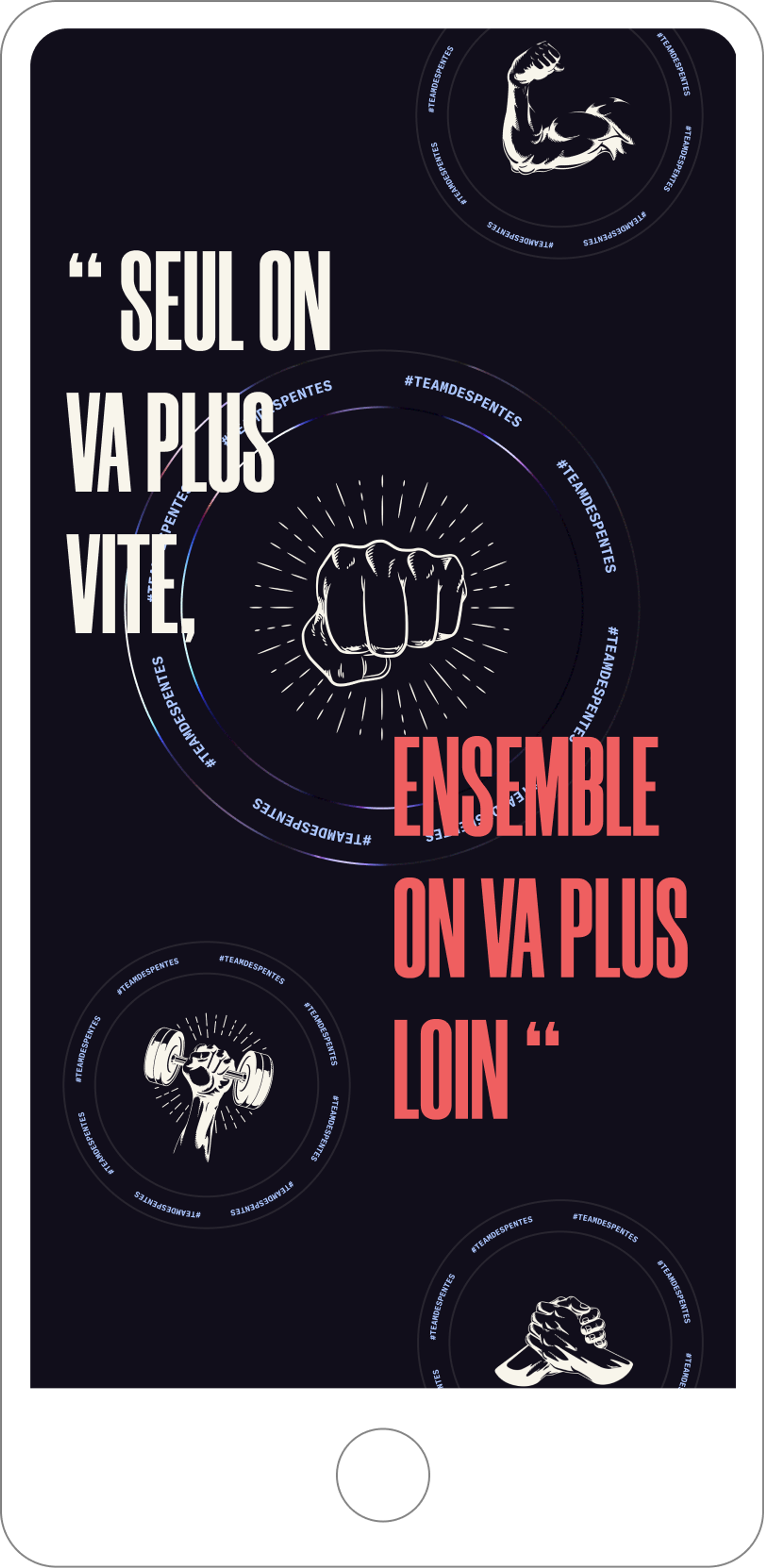 Mobile section image violette - site vitrine lyon - Crossfit des pentes