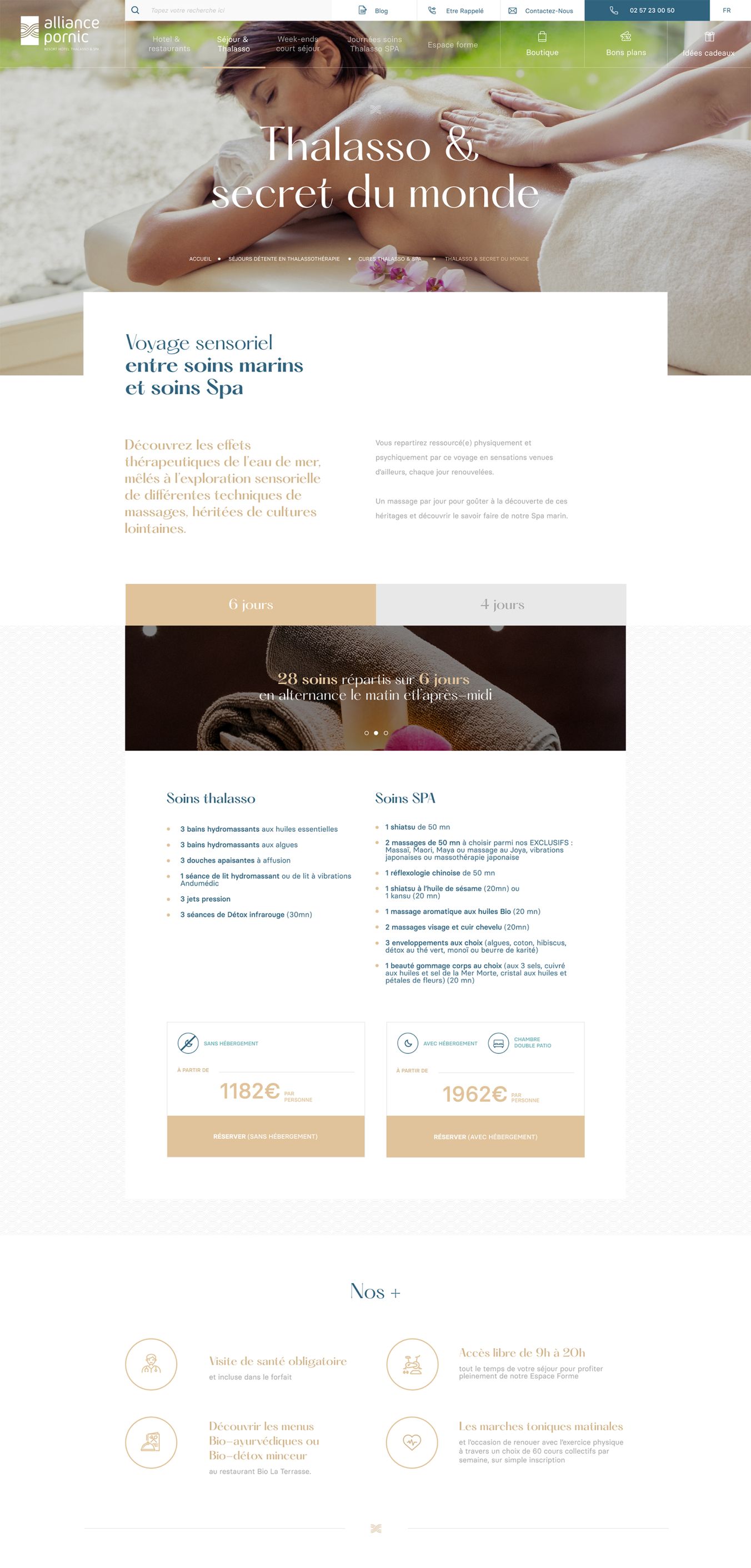 Alliance Pornic image fullscreen site e-commerce desktop fiches produits
