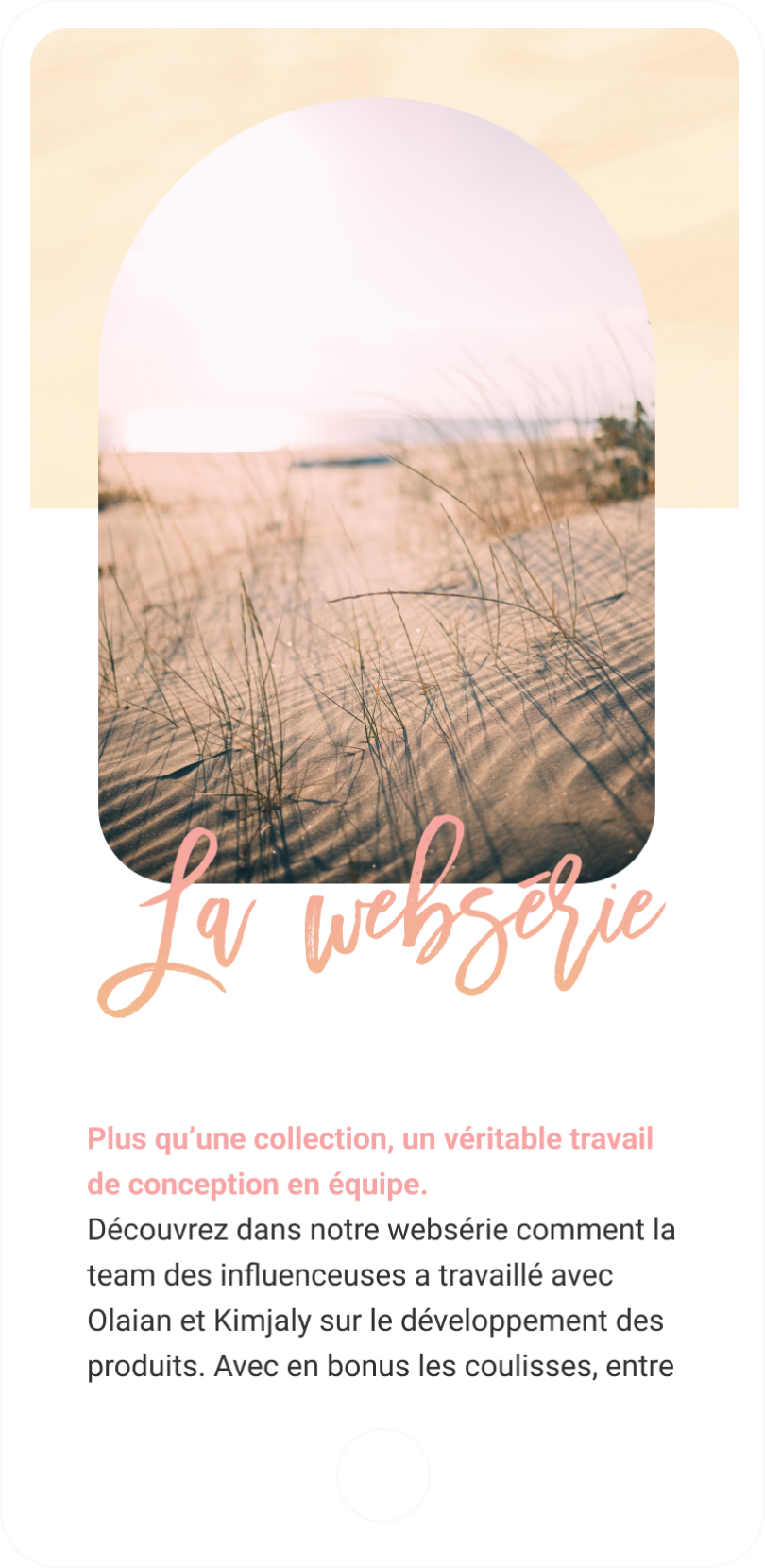 Olaian x Kimjaly - landing page for web series