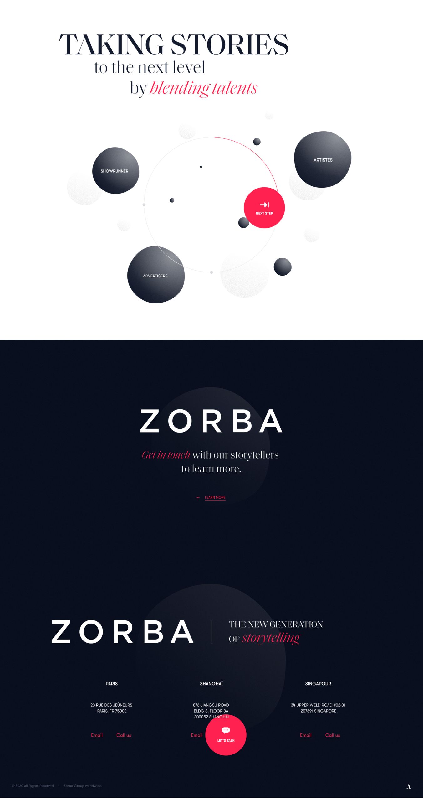 Custom internet desktop site version 2 Zorba homepage