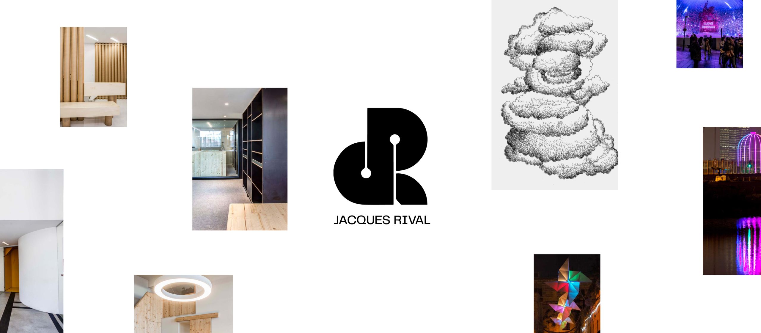 Jacques Rival - full screen image showcase website 