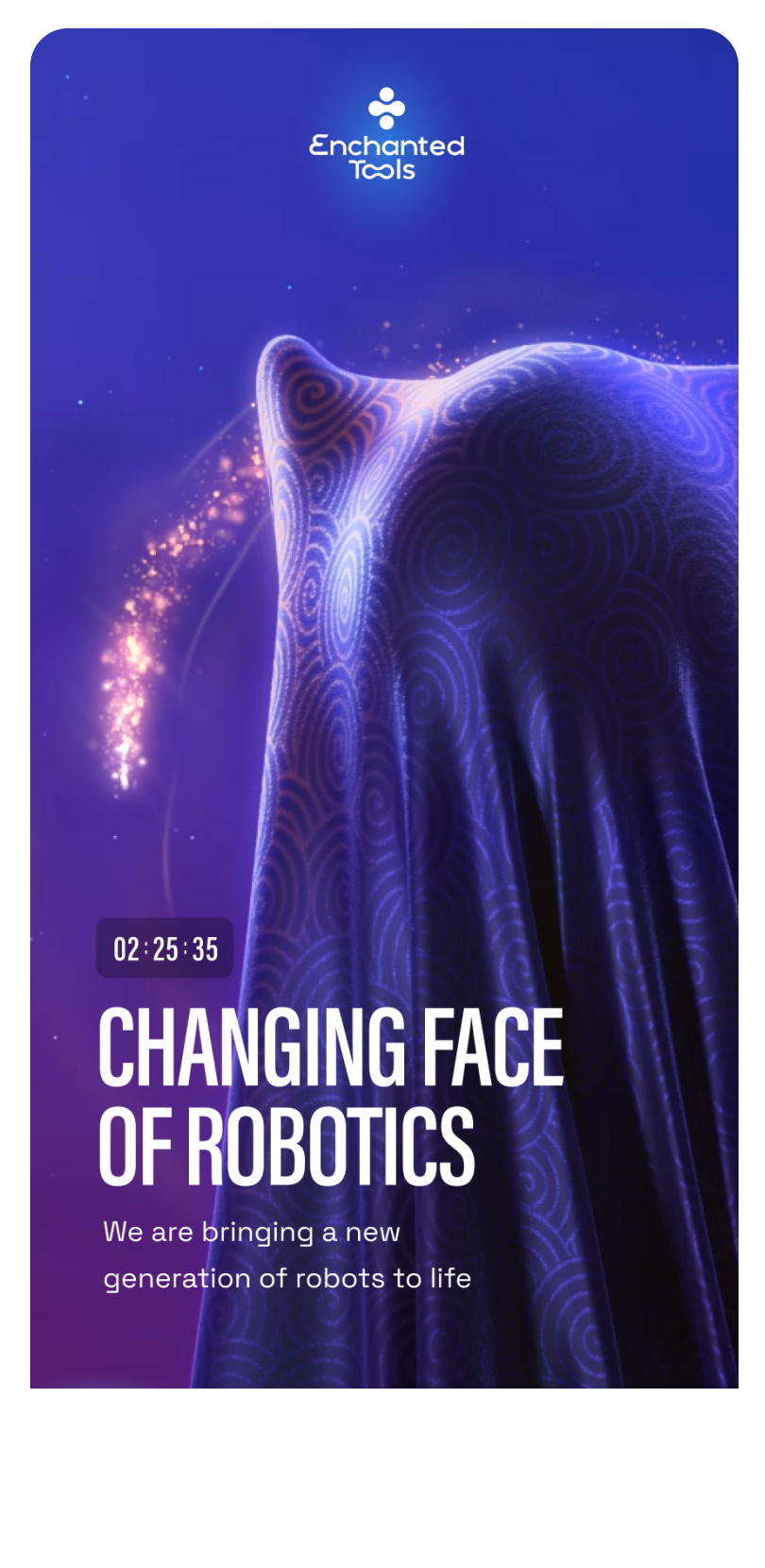 Enchanted tool header homepage timing