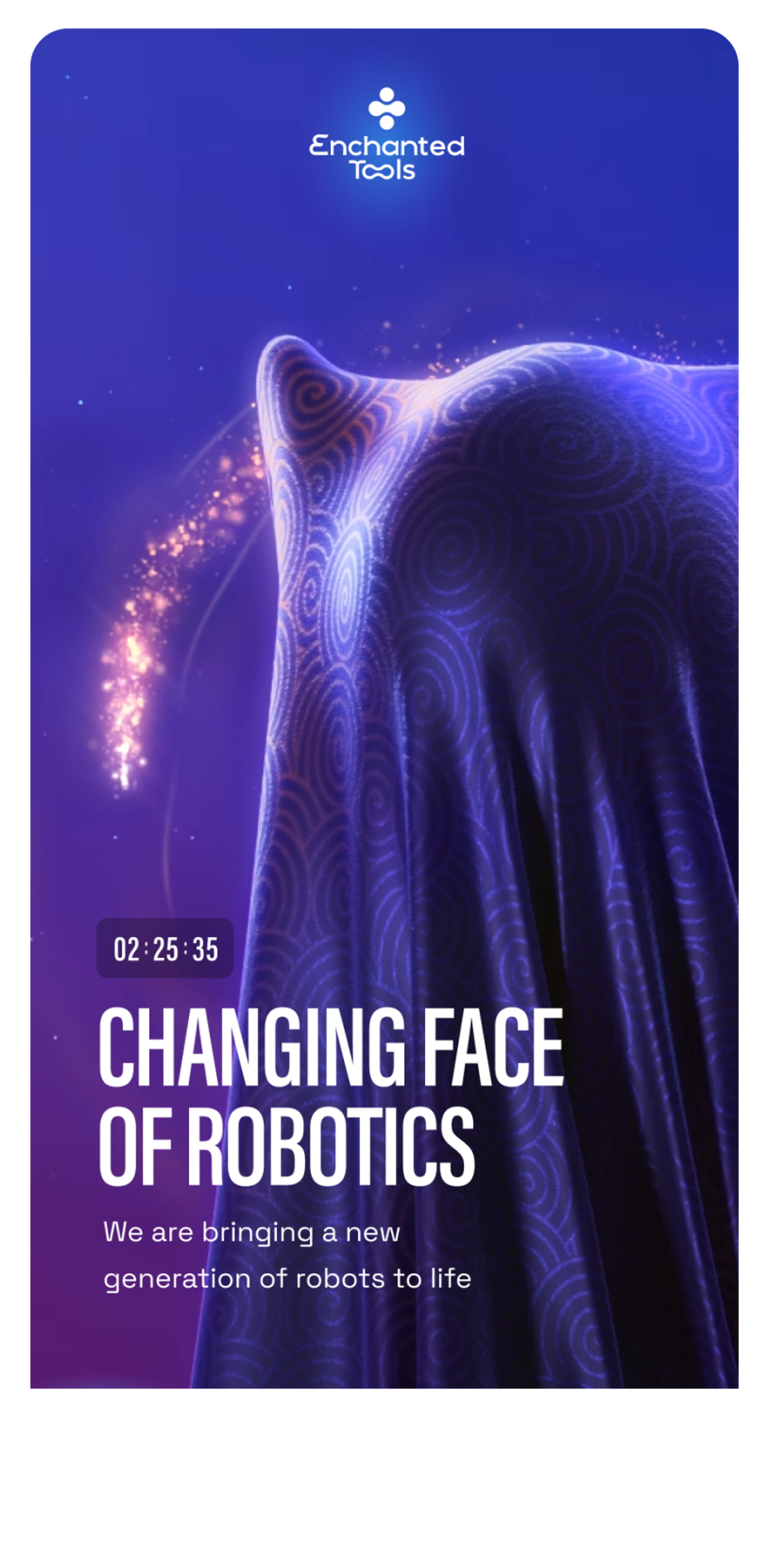 Enchanted tool header homepage timing