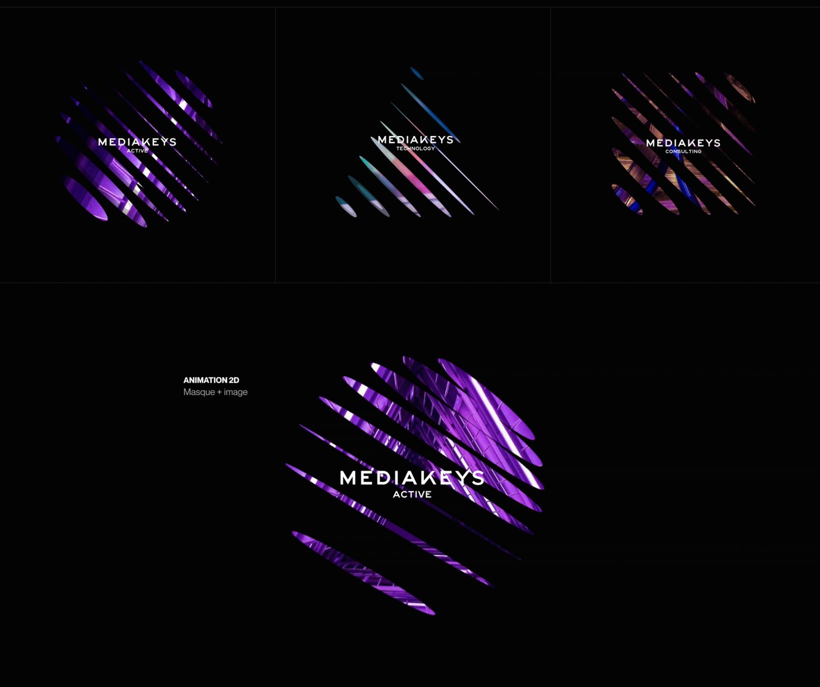 Mediakeys designed logos