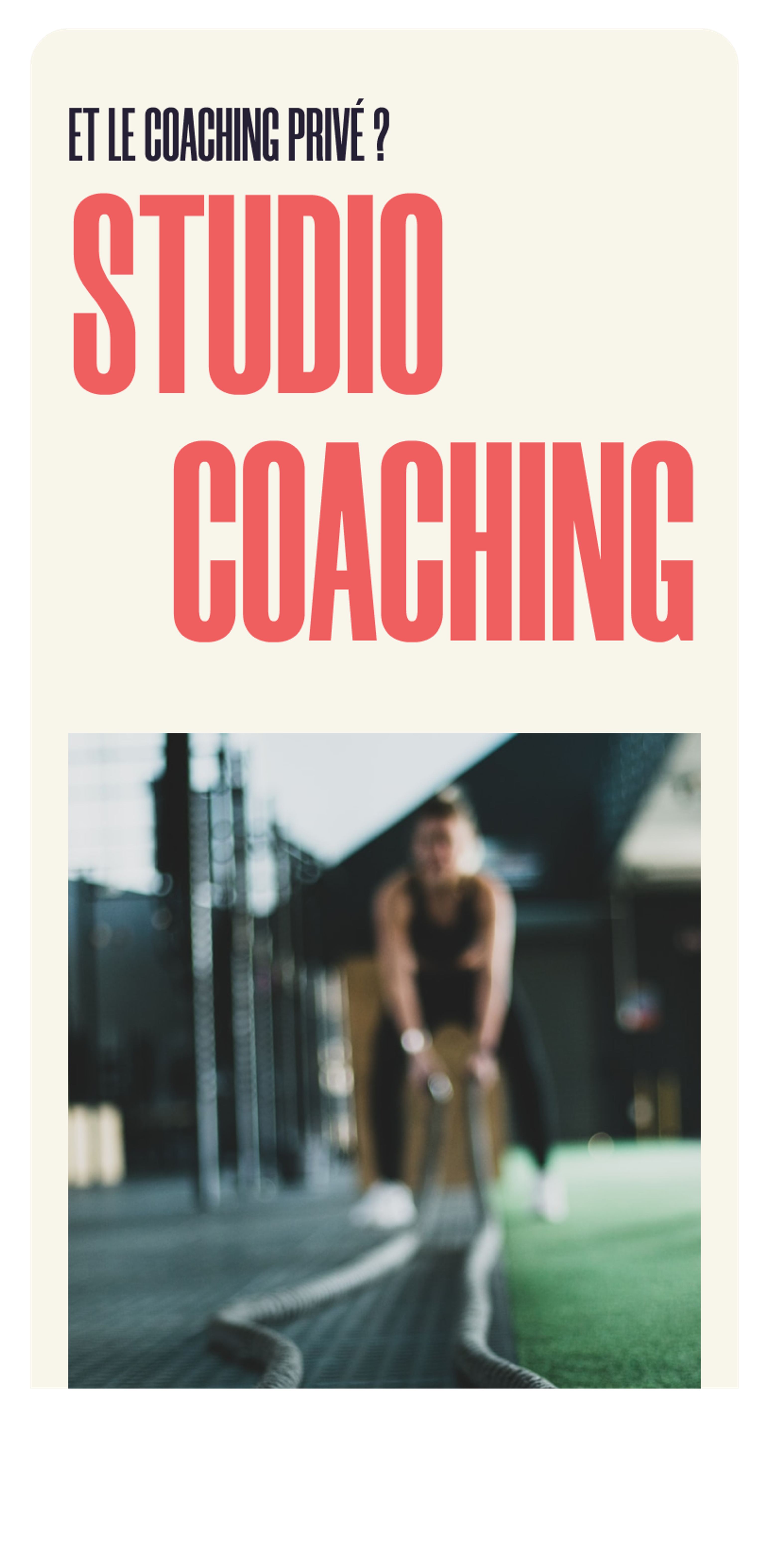 Mobile - showcase site Lyon - Crossfit des Pentes - coaching studio