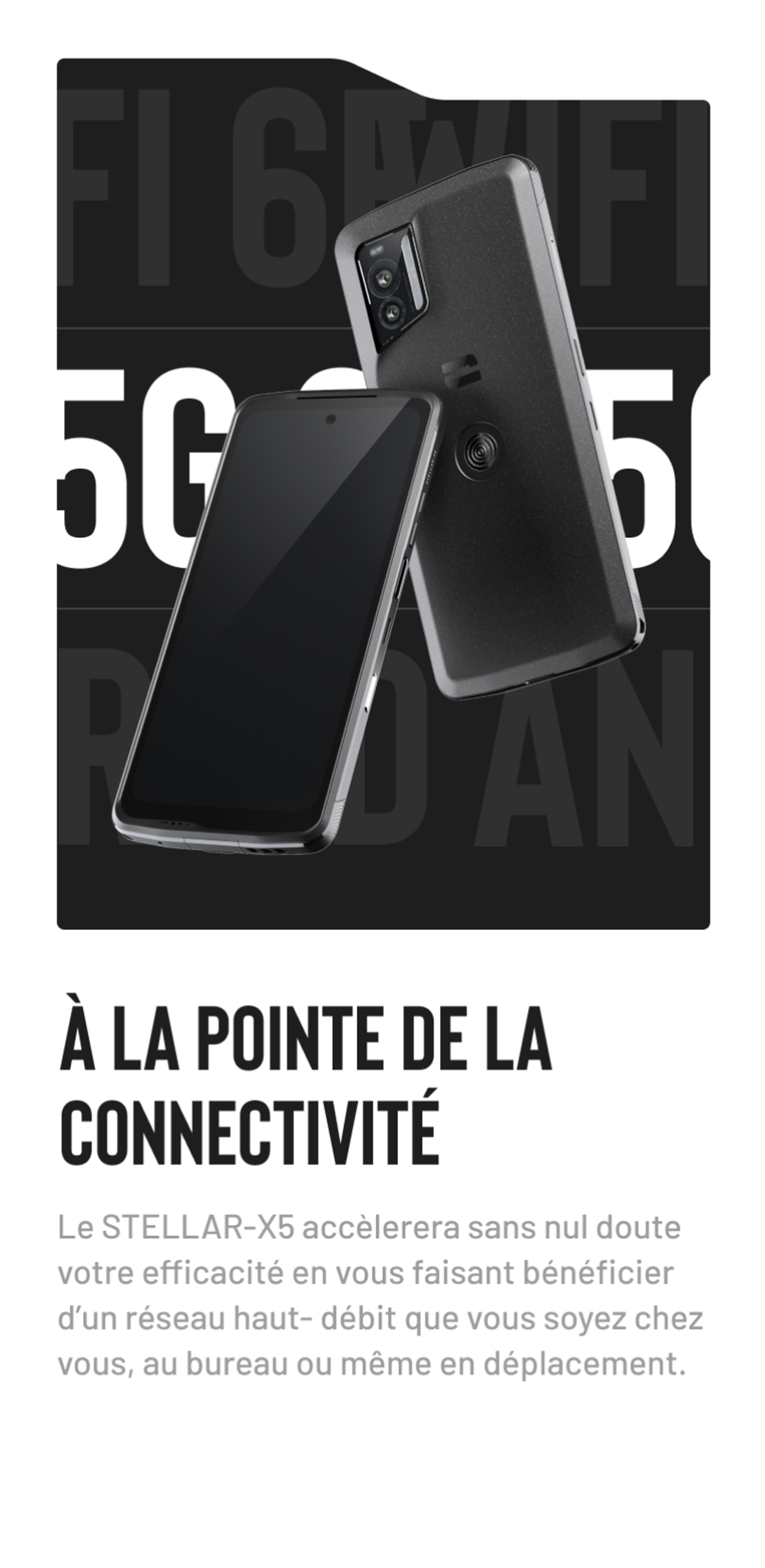 Crosscall X-5 mobile caractéristiques connectivité