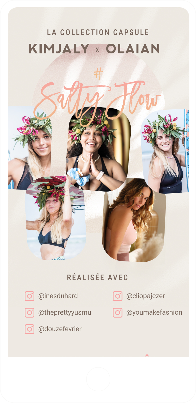 Olaian x Kimjaly - landing page collection presentation