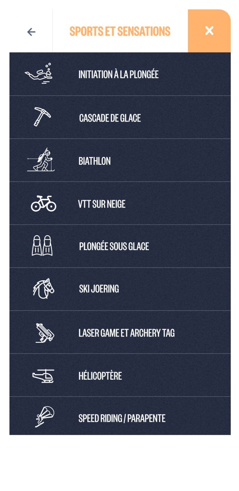 Avoriaz mobile icons