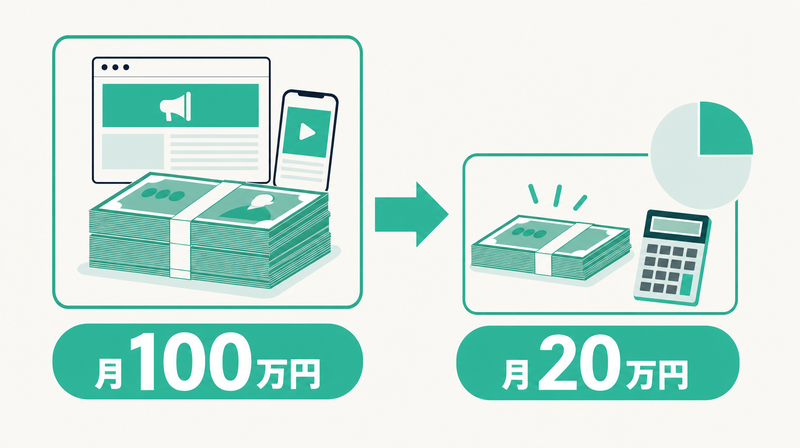 運用手数料の計算例フロー