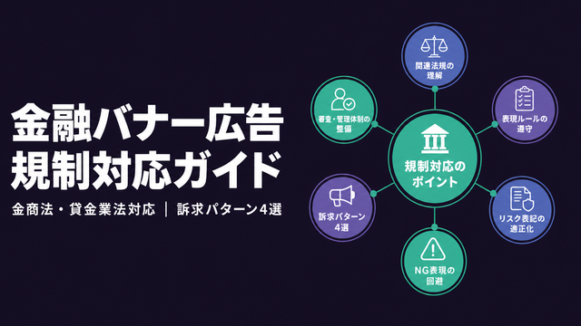 金融・クレジットカードのバナー広告｜規制対応と成果を出す設計【2026年版】