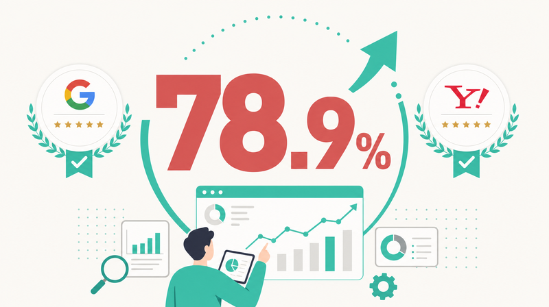 グラシズの78.9%効果改善率ハイライトイラスト