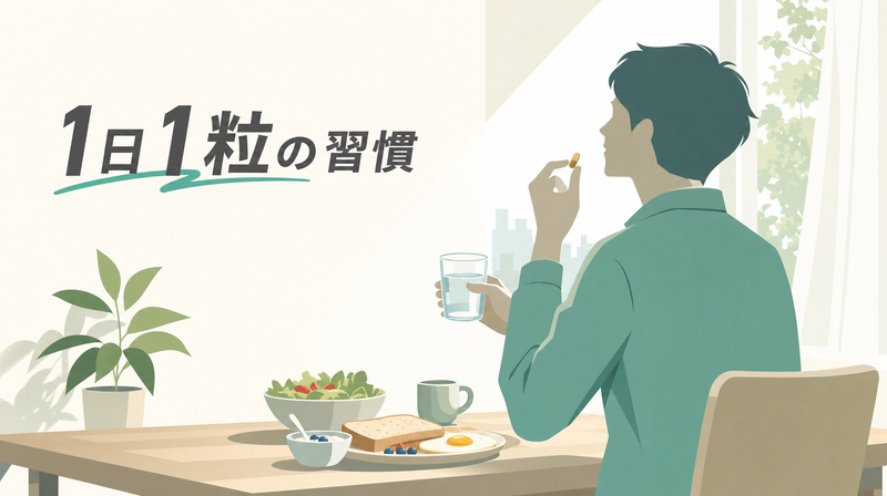 ライフスタイル共感型サプリバナーの雰囲気イメージ