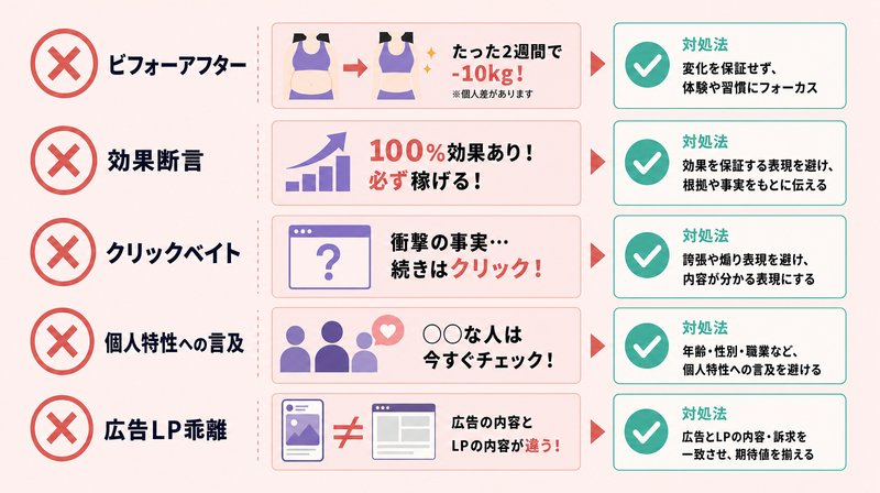 Meta/Instagram広告の審査落ちを引き起こす5つのNGパターンチェックリスト