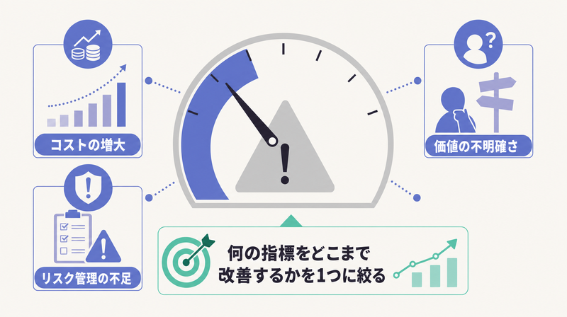エージェント型AIプロジェクトの4割超が頓挫する理由と対策を示す図