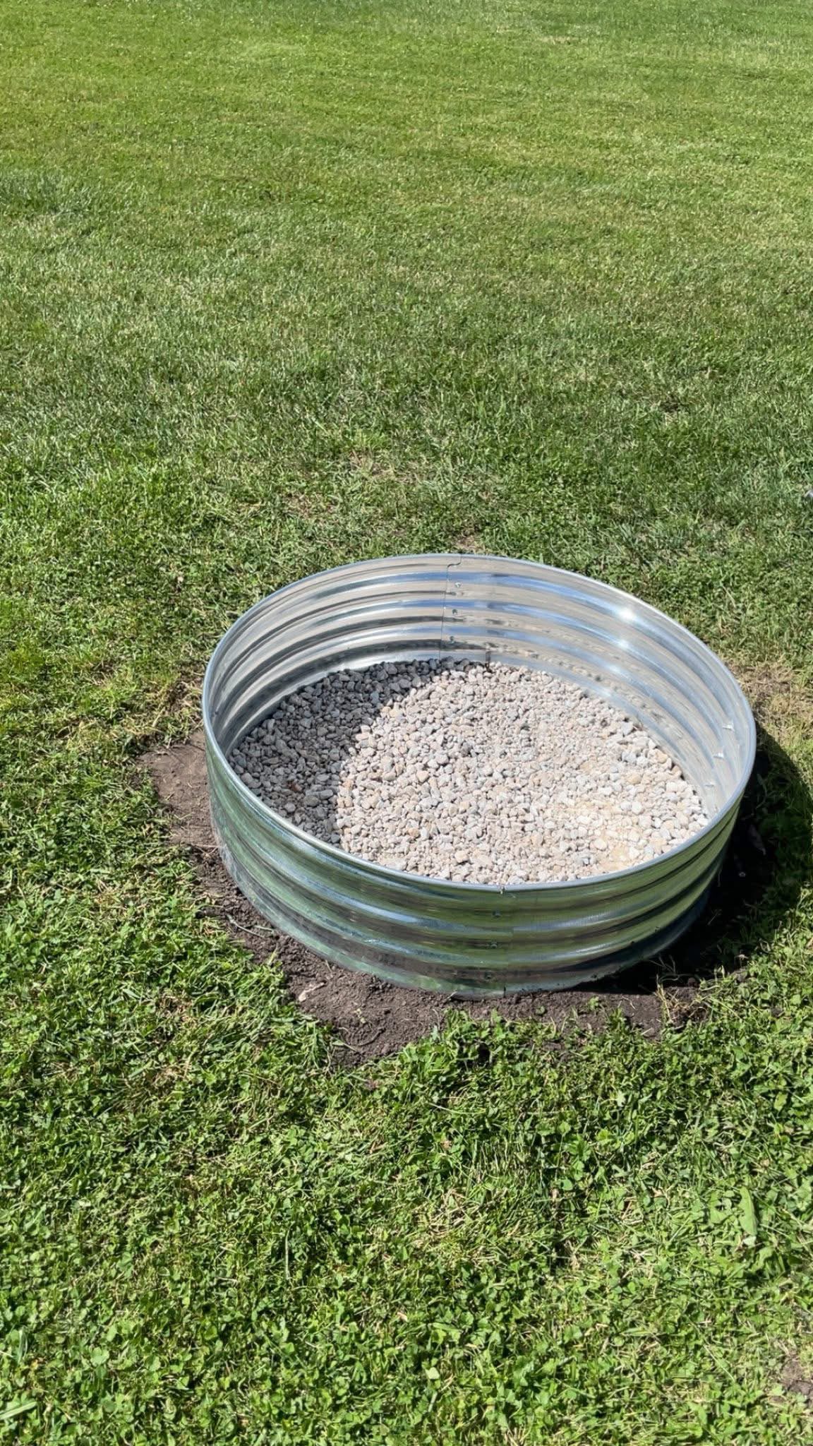 Lawn improvement material on a residential property
