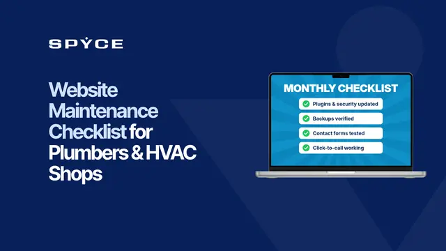 Website Maintenance Checklist for Plumbers and HVAC Shops