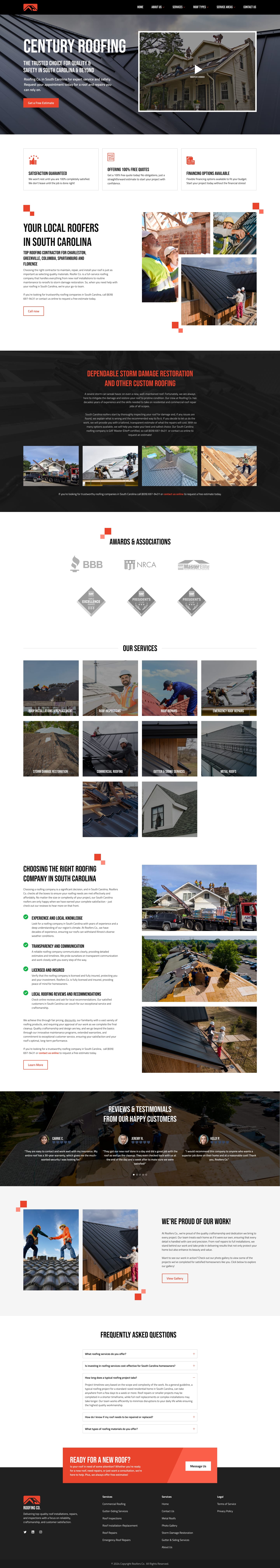 Local business website example