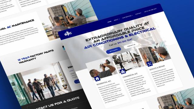 HVAC website example 1