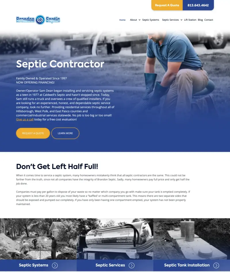 Brandon Septic after