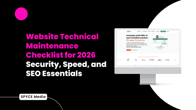 Website Technical Maintenance Checklist for 2026 – Security, Speed, and SEO Essentials