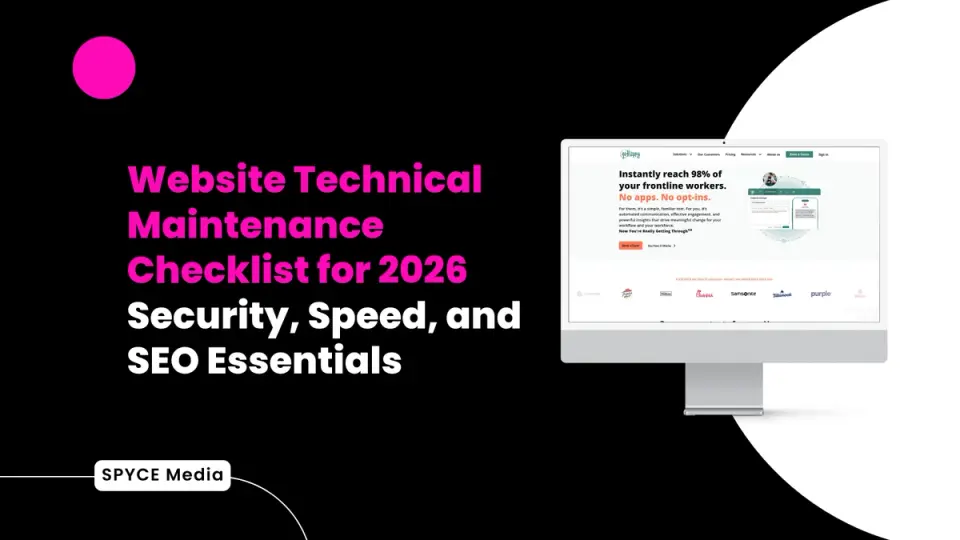 Website Technical Maintenance Checklist for 2026 – Security, Speed, and SEO Essentials