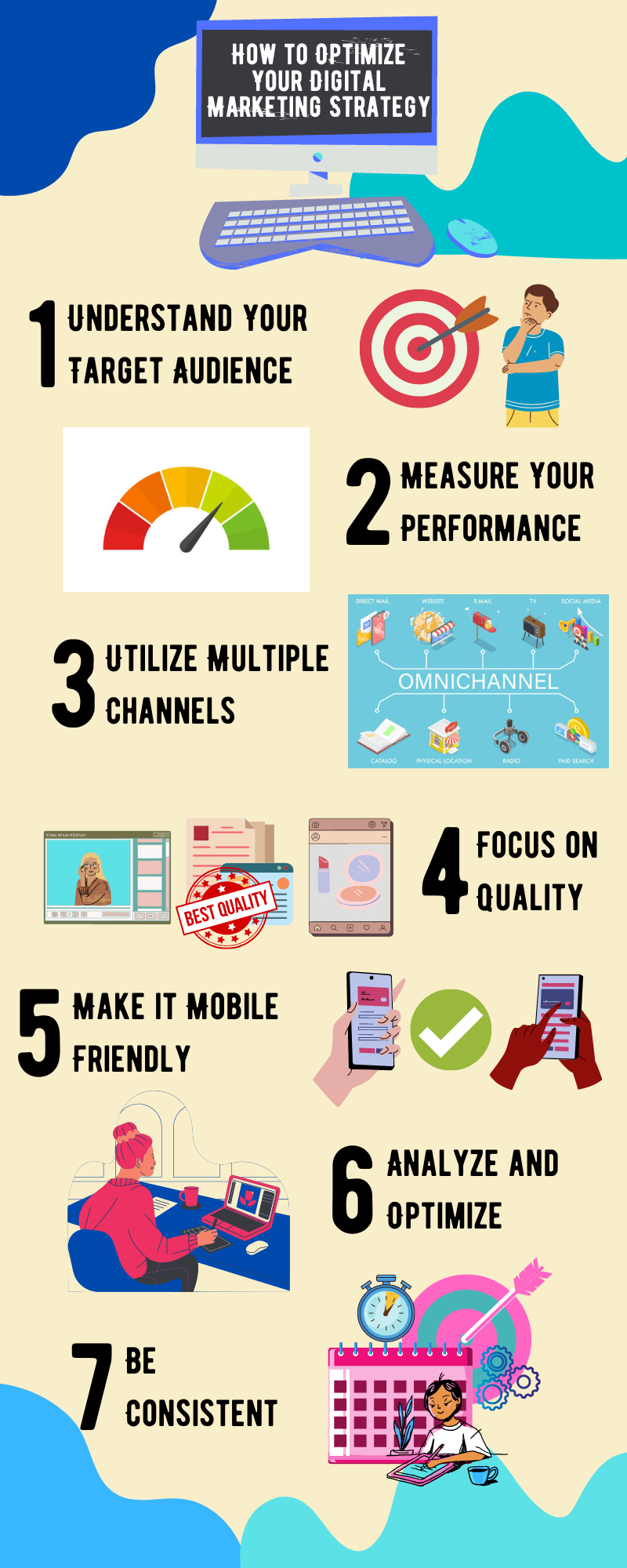 Optimize Your Digital Marketing Strategy Infographic