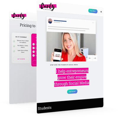 Photo of a website