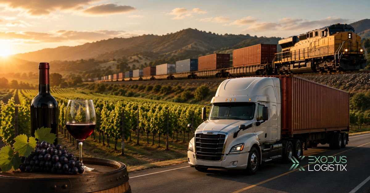 California Winery Reduces Cross-Country Shipping Costs with Intermodal Transportation