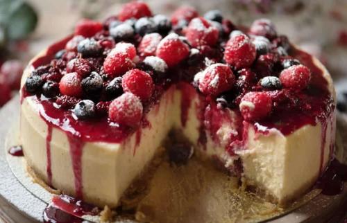 Cheesecake New York con Frutos Rojos