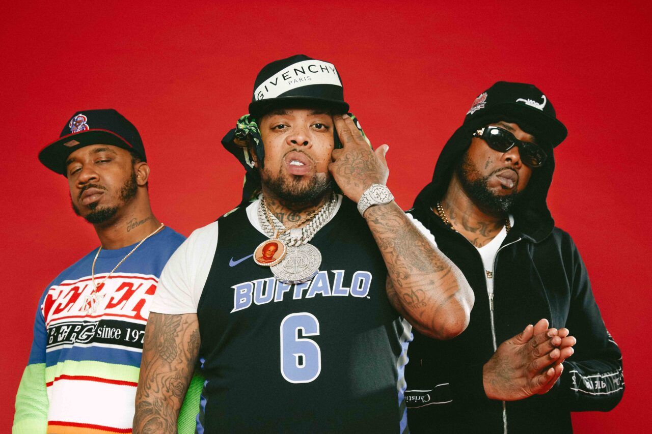 Griselda founding members Benny the Butcher (left), Westside Gunn (middle), and Conway the Machine (right)