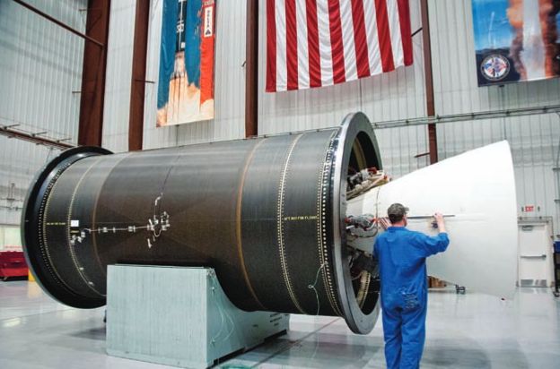 The Castor 30XL motor, used on Antares’ upper stage