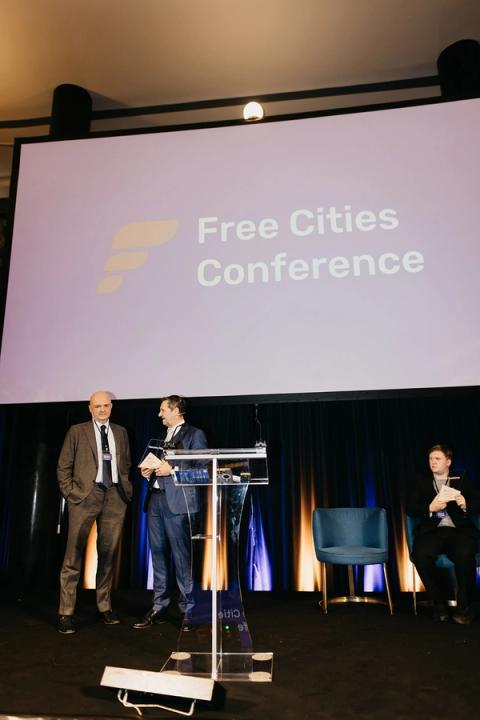 Free Cities Award Ceremony, Friday, October 31. Free Cities Conference 2025, Prague.