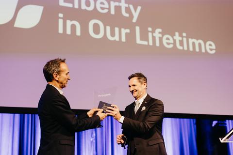Free Cities Award Ceremony, Friday, November 1. Liberty in Our Lifetime 2024, Prague.