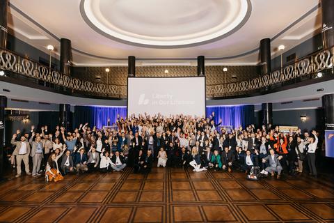 Group Photo, Friday, November 1. Liberty in Our Lifetime 2024, Prague.