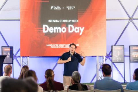 Infinita Demo Day: Startup Pitches, Sunday, September 6. Free Cities Conference 2026, Próspera.