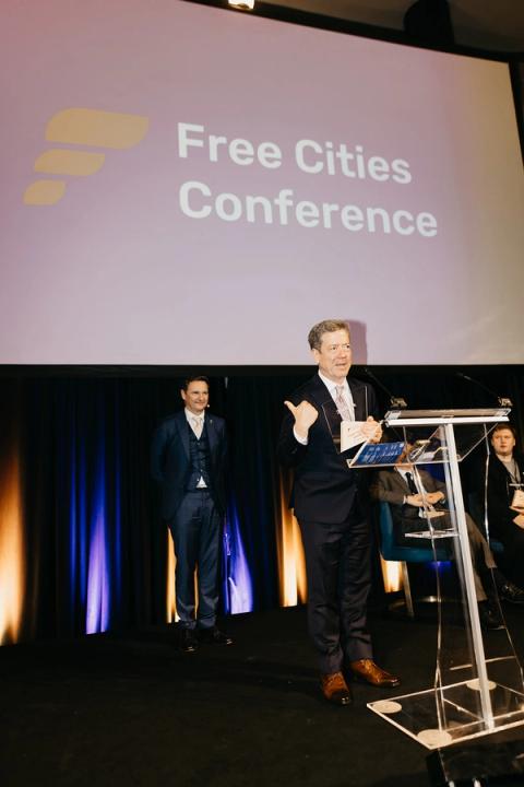 Free Cities Award Ceremony, Friday, October 31. Free Cities Conference 2025, Prague.