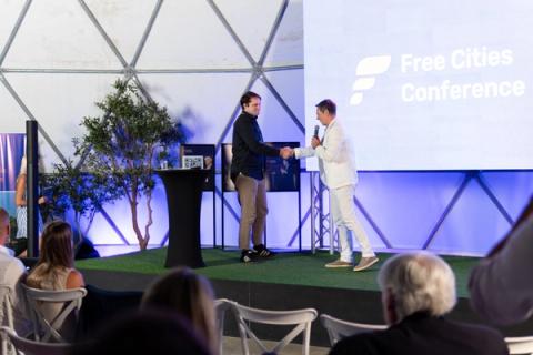 Free Cities Award Ceremony, Friday, September 4. Free Cities Conference 2026, Próspera.