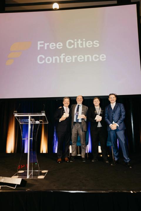 Free Cities Award Ceremony, Friday, October 31. Free Cities Conference 2025, Prague.