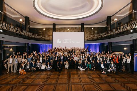 Group Photo, Friday, November 1. Liberty in Our Lifetime 2024, Prague.