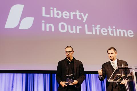 Free Cities Award Ceremony, Friday, November 1. Liberty in Our Lifetime 2024, Prague.